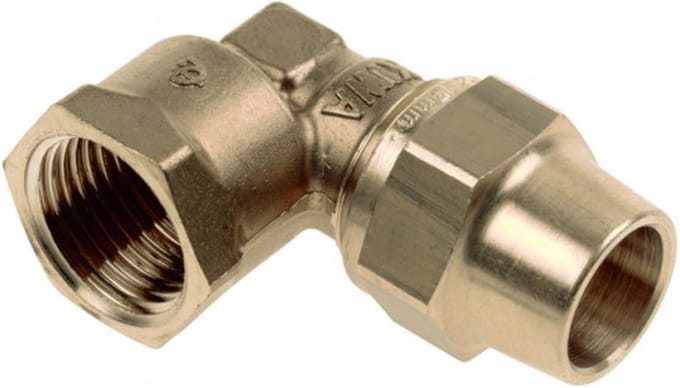 Knelfitting BELGAS - Kniekoppeling - 3/8 x 12mm - Binnendraad x Knel