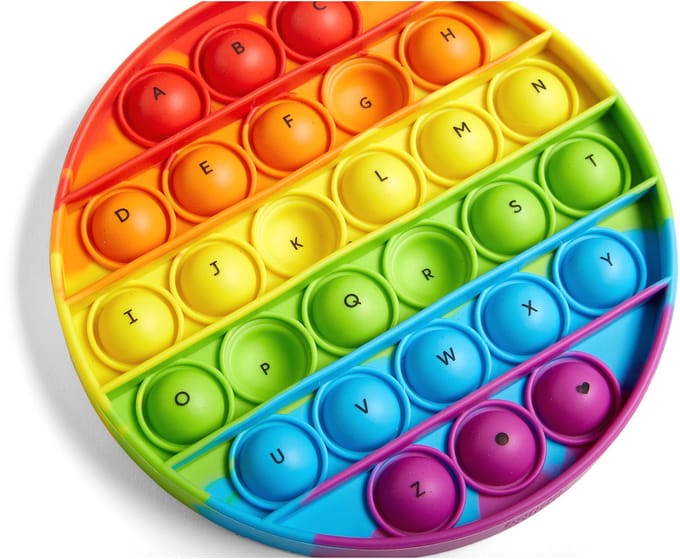 Learning Resources Alphabet Sensory Bubble Poppers,Set van 6