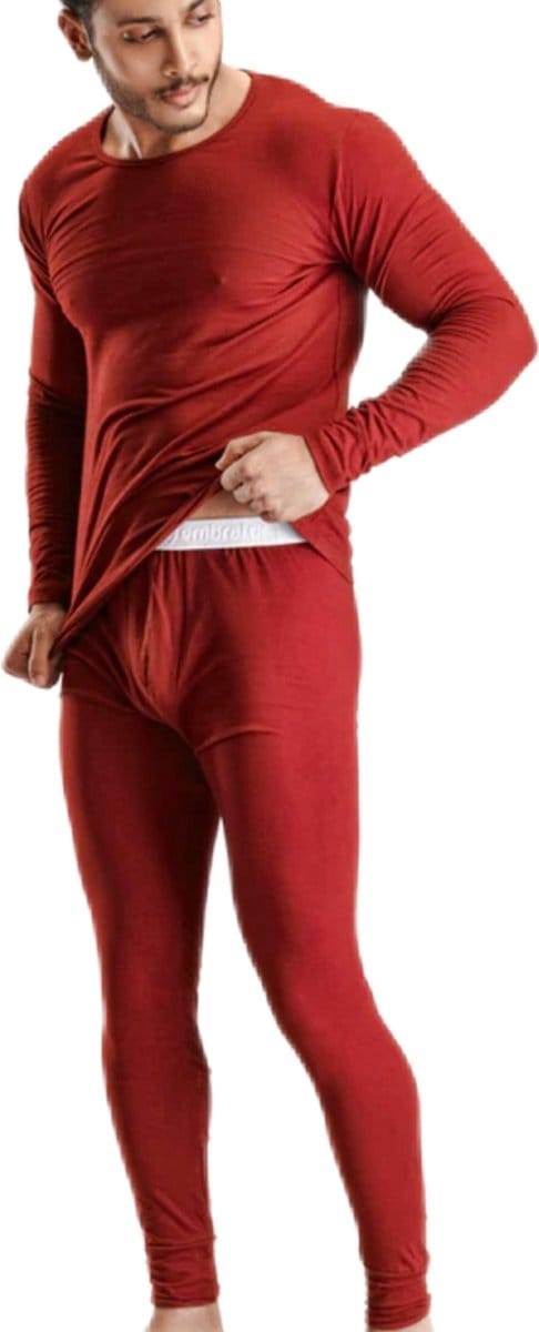 Embrator Thermo Set shirt en broek rood maat L