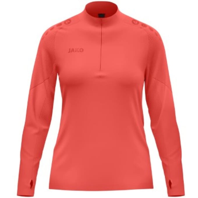 Jako Light Flow Ziptop Dames - Koraal | Maat: S