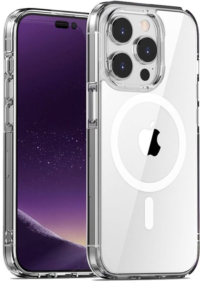 Mobiq - Schokbestendige MagSafe Case geschikt voor iPhone 16 Pro Max - transparant