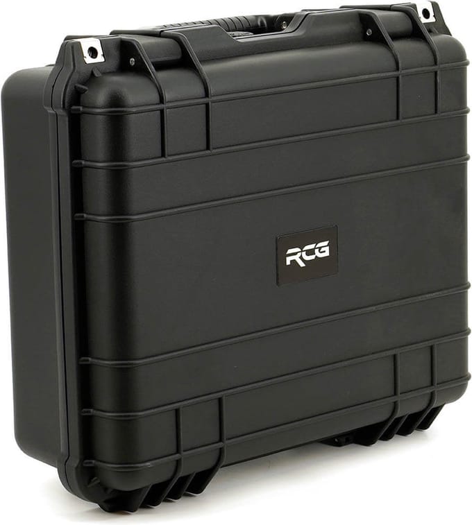 Universele Hardcase Flightcase met Plukschuim - 43 x 38 x 15 cm - Opbergkoffer - Zwart - 430 LOW