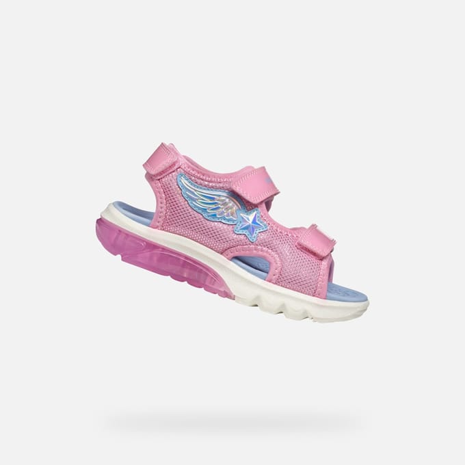 GEOX SANDAL CIBERDRON MEISJES Sandalen - ROZE/LICHTBLAUW
