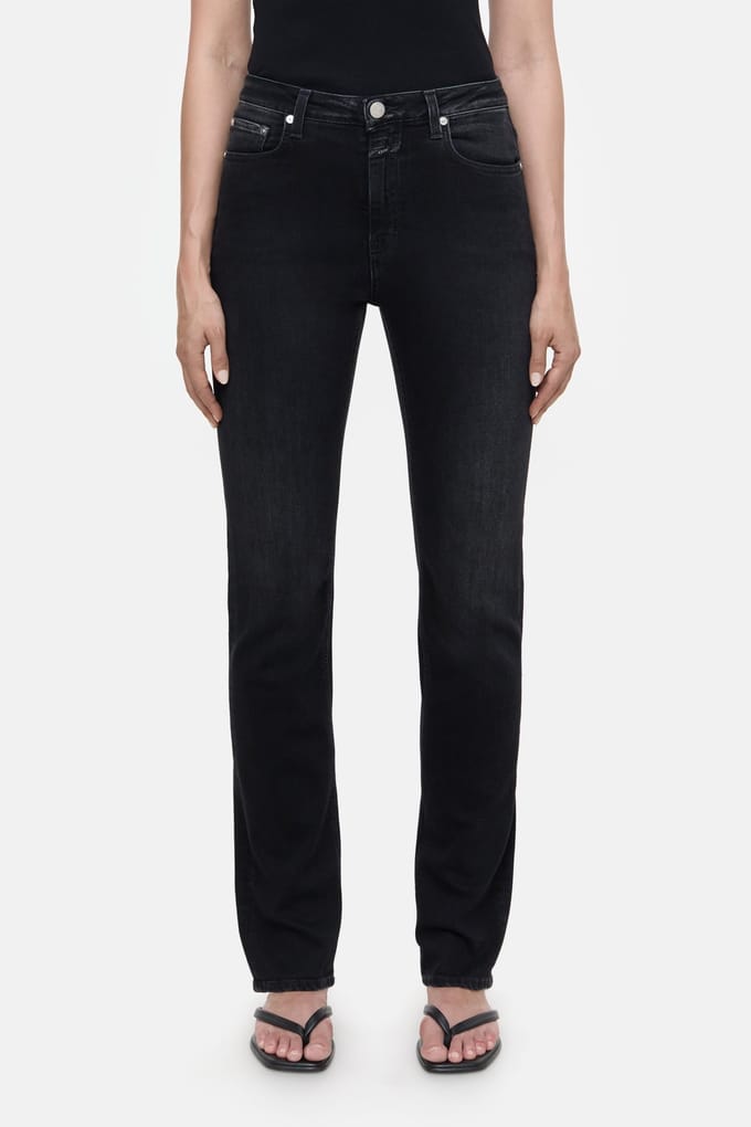 Closed Jaylen Dark Grey Maat: W27L32 | Straight Broeken Outlet | Dames | Zwart