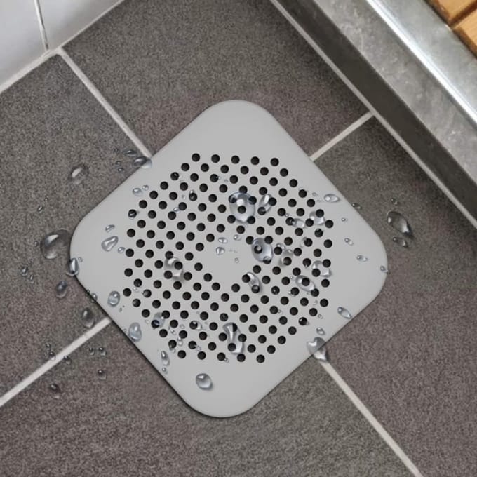 Livé® Grijs Afvoerhaarvanger – Badkuip & Douche Filter