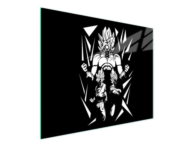 TMK ArtDeko Anime Serie - Glazen Snijplank - 52x30 cm