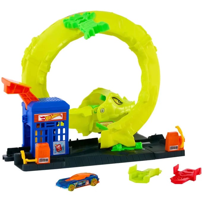 Speelgoedkist voor kinderen Mattel Hot Wheels Snake Spiral Attack