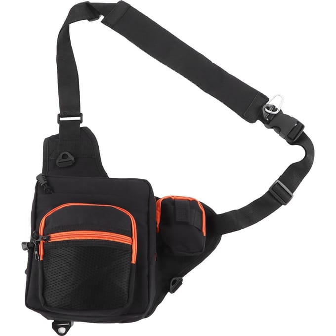 Polyester Multifunctionele Visgerei Crossbody Tas met Verstelbare Schouderbanden(Groen ) black