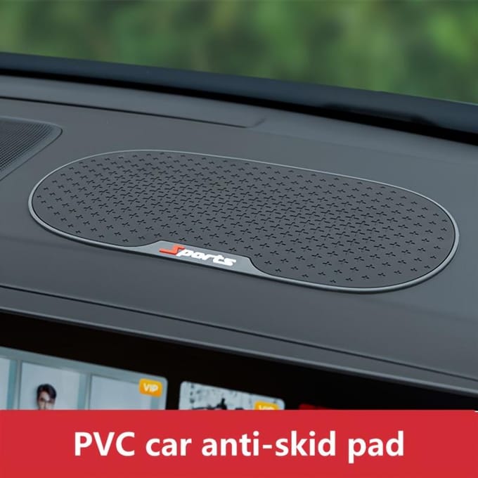Antislip Plakmat voor Auto Dashboard - Houder voor Telefoon en Sleutels, Sport Antislip Pad, Plakmat black