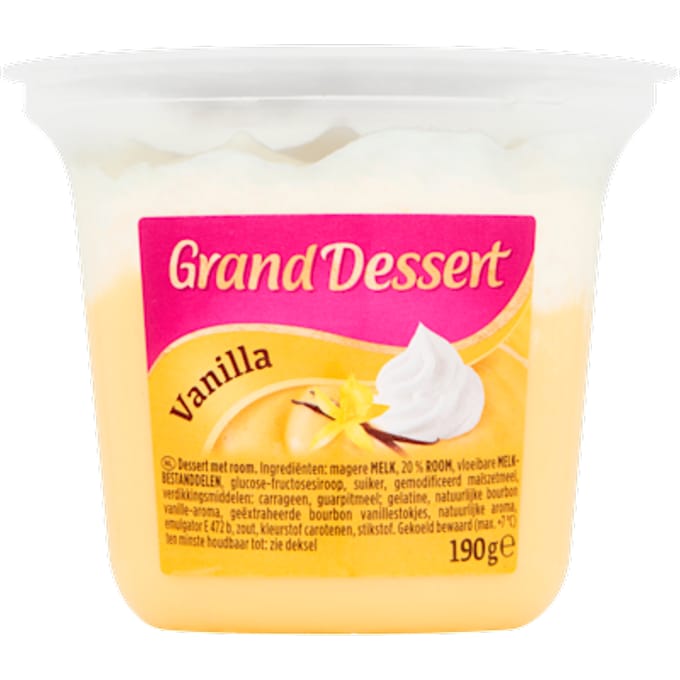 Grand dessert vanille