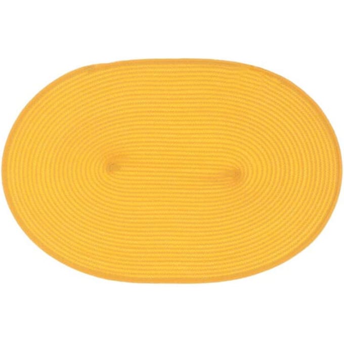 Unique Living - Placemat Daisy - Ovaal - Rotan - Geel/Oranje - 45x30cm