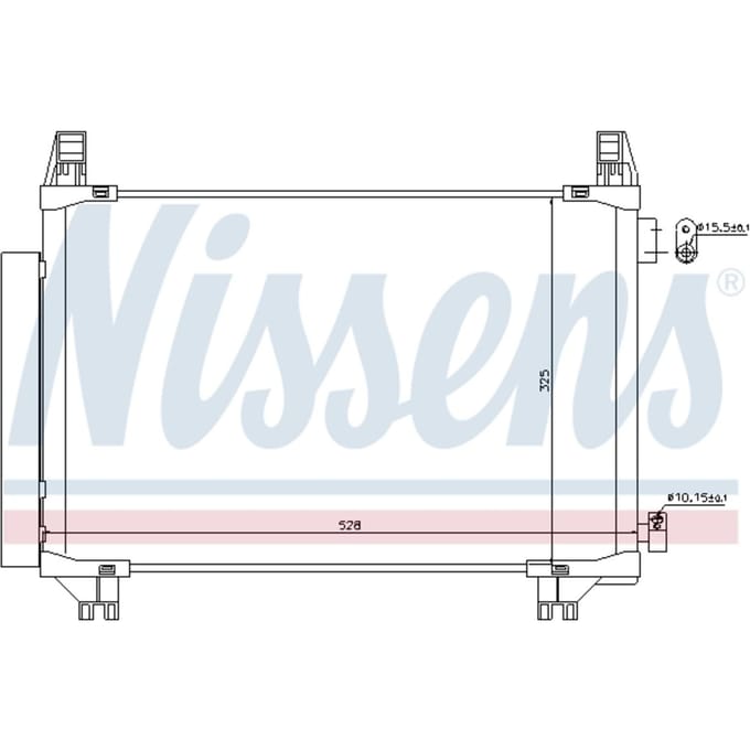 Condensator, airconditioning NISSENS 940270