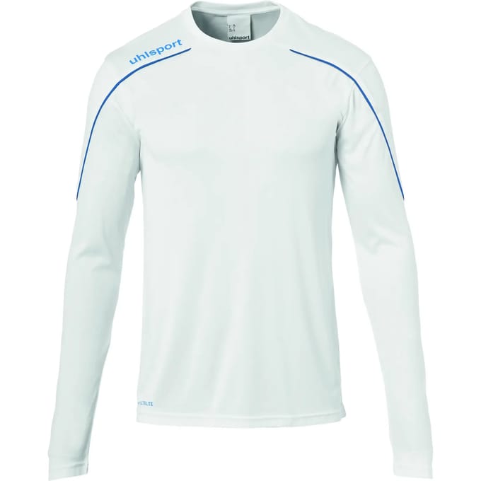 Uhlsport Stream 22 Voetbalshirt Lange Mouw Heren - Wit / Royal | Maat: M