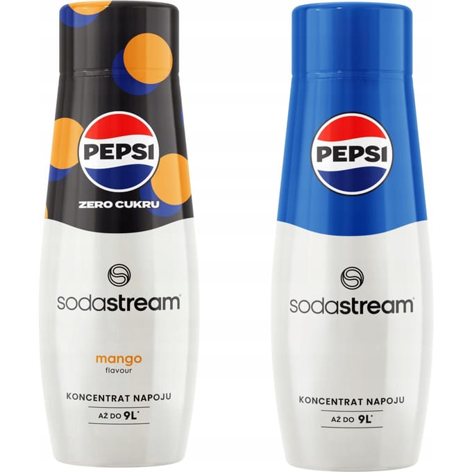 Sodastream Pepsi MAX Mango + Pepsi - Frisdranksiroop - Tropisch Mango - Klassieke Smaak