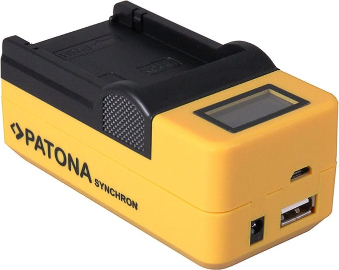 PATONA 4512 LCD lader voor Canon LP-E5