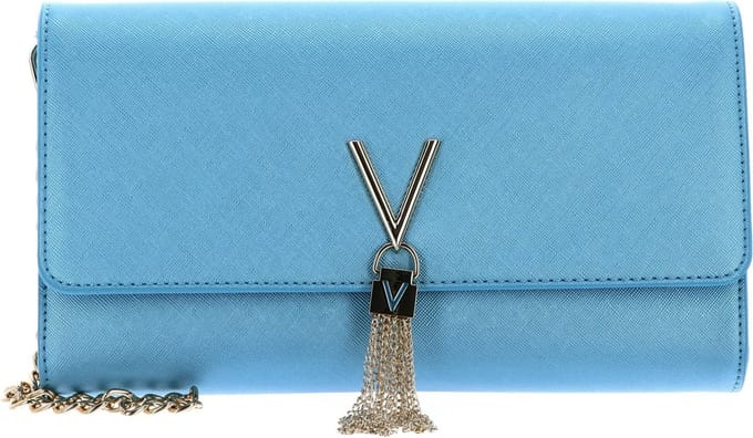 VALENTINO Koppeling Schoudertas Divina SA Clutch Turchese Met Lichtblauw