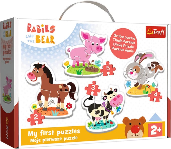 Trefl Baby Boerderijdieren Legpuzzel - 14 stukjes - Vanaf 2 jaar