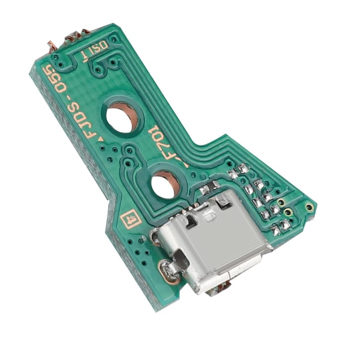 Vervangende USB-oplaadpoort Socket Oplader JDS 050 voor PS4 Controller Game Handvat blue