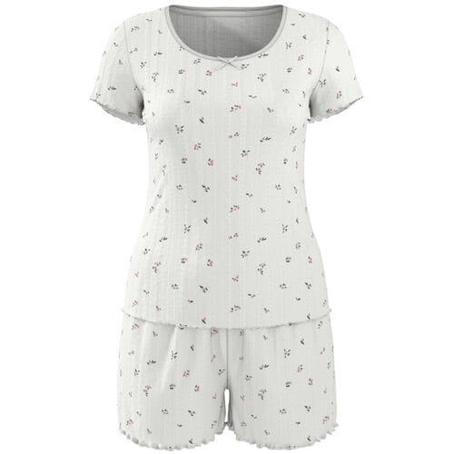 ESMARA Pointelle dames shortama (wit, S (36/38))