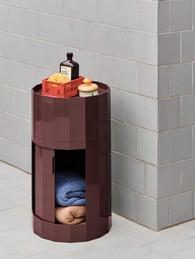 HAY Facet Cabinet - high - HAYFacetBurgundy