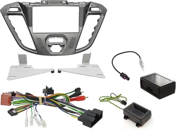 2-DIN KIT Ford transit Custom 2012-2015 Zilver