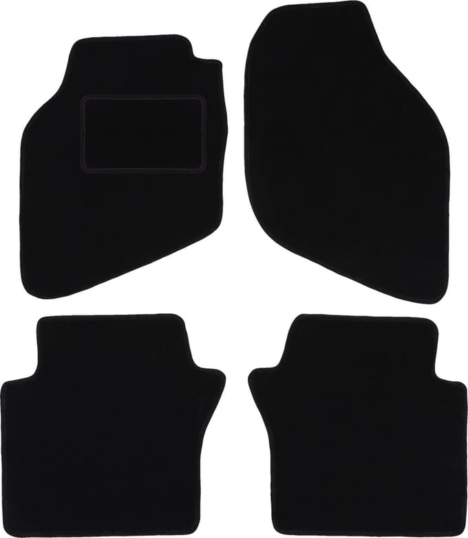 Zwarte veloursmatten voor: Honda Jazz II hatchback (2002-2008)