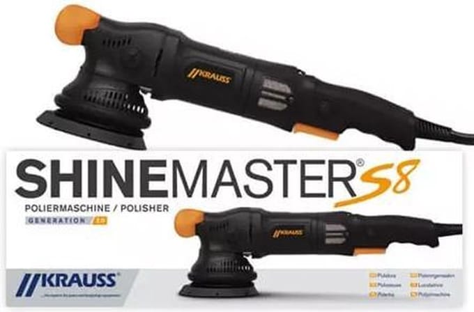 KRAUSS SHINEMASTER S08 EXCENTRISCHE POLIJSTMACHINE 8MM UITSLAG