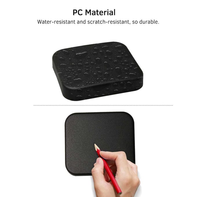 Beschermende waterdichte behuizing Behuizing Lensdop PC-materiaal Stofdicht black