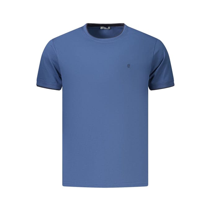 Coveri Moving Blauwe Katoenen Heren T-Shirt
