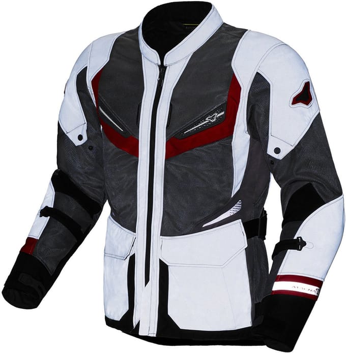 Macna Aerocon NightEye Motorfiets textiel jas -