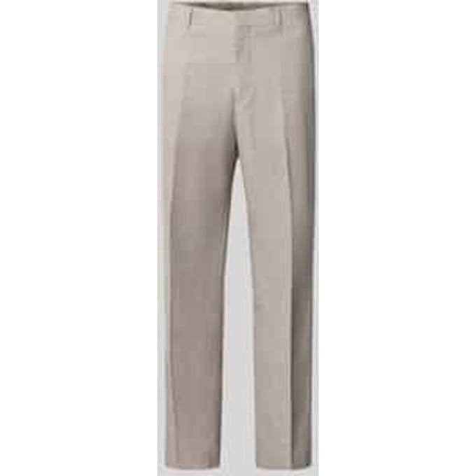 straight fit broek van linnenmix model 'Wesley'