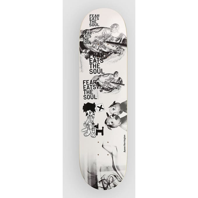 Polar Skate Aaron Herrington Fear Eats Soul 8.125" Skateboard Deck wit