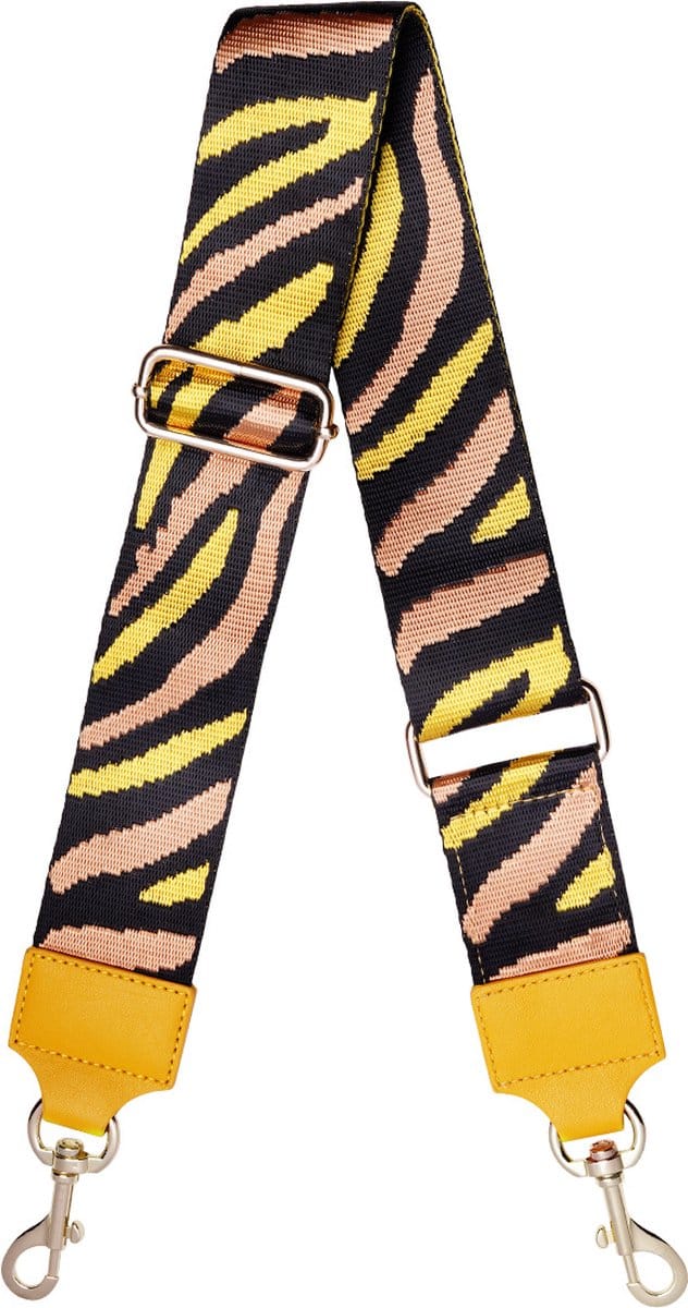 Schoudertas band - Bag strap - Zebra | Geel