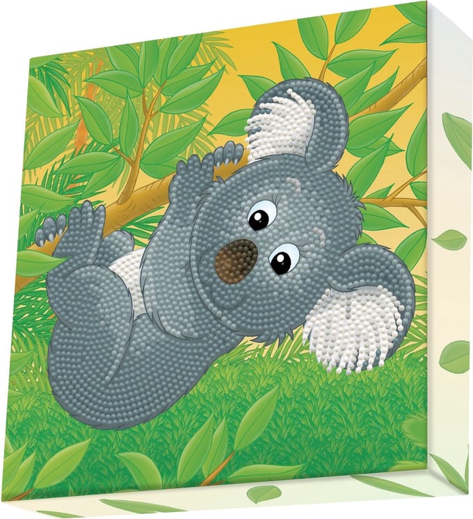 DIAMOND DOTZ Koala Climb - Diamond Painting - 1.870 Dotz - 22x22 cm