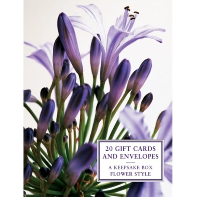 Tin Box Of 20 Gift Cards And Envelopes: Flower Style - Peony Press