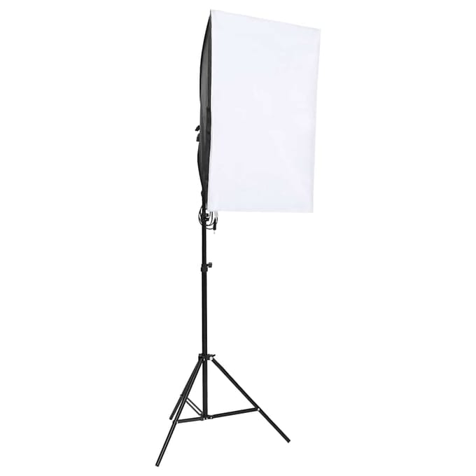 vidaXL - Fotostudioset - met - verlichtingsset - en - achtergrond