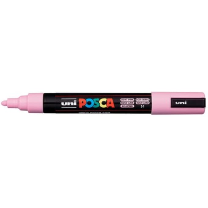 Posca marker met conische punt schrijfdikte medium lichtroze