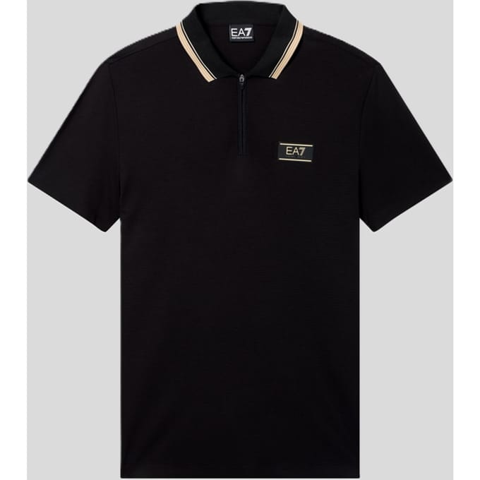 polo premium label man zwart
