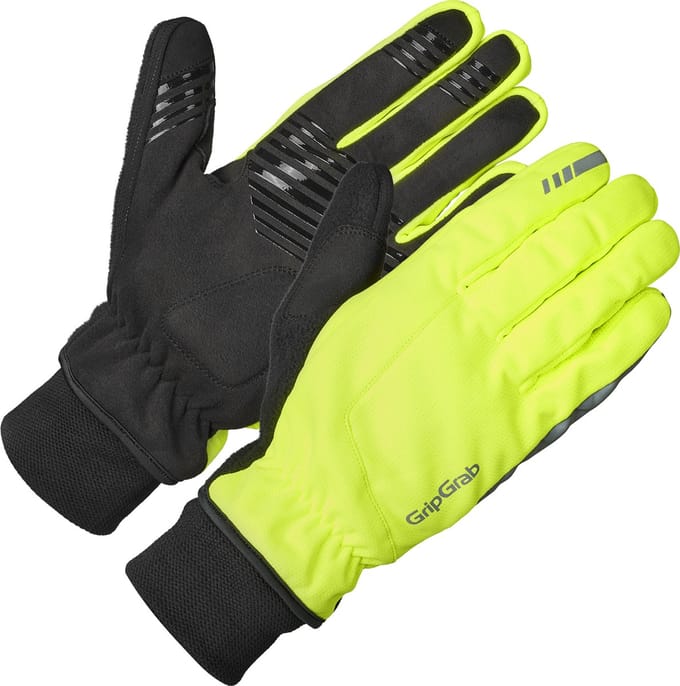 GripGrab - Windster 2 Windproof Winter Fietshandschoenen - Geel Hi-Vis - Unisex - Maat M