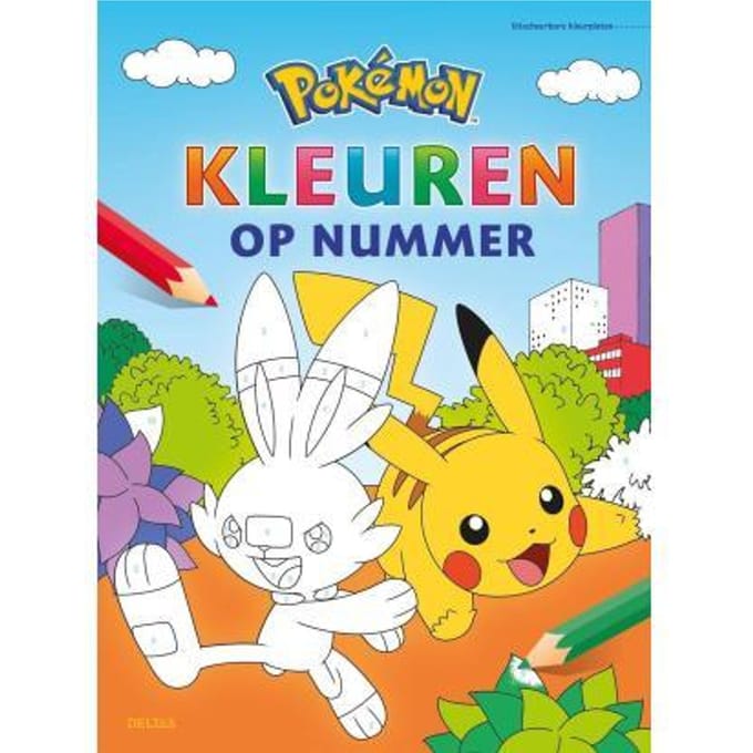 Deltas Pokémon Kleuren op nummer Kleurboeken