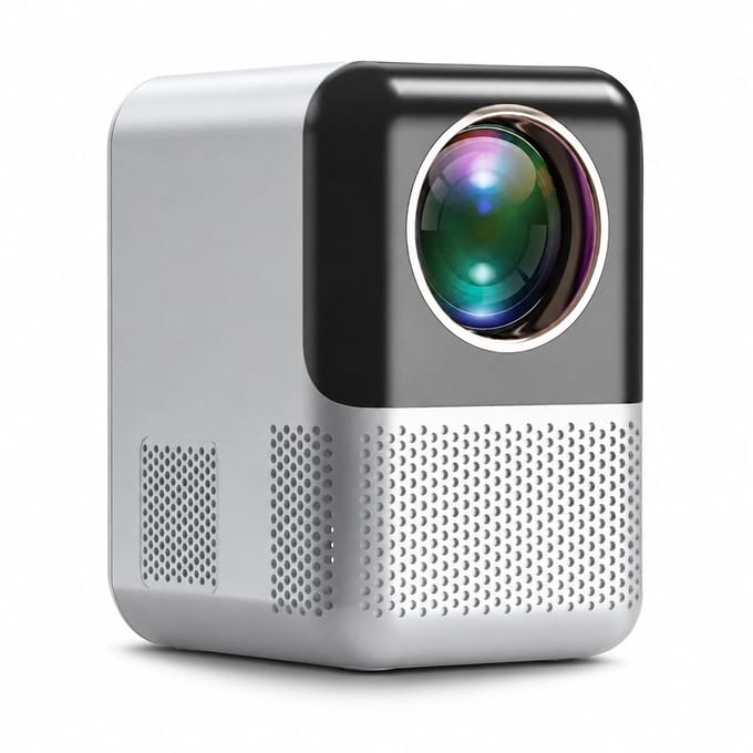 Ryoudavell - Draagbare Mini Beamer - 4K Smart Projector - Android 10 - WiFi 5 + Bluetooth 5.2 - Geschikt voor iOS/Android - Thuisbioscoop Met Autofocus
