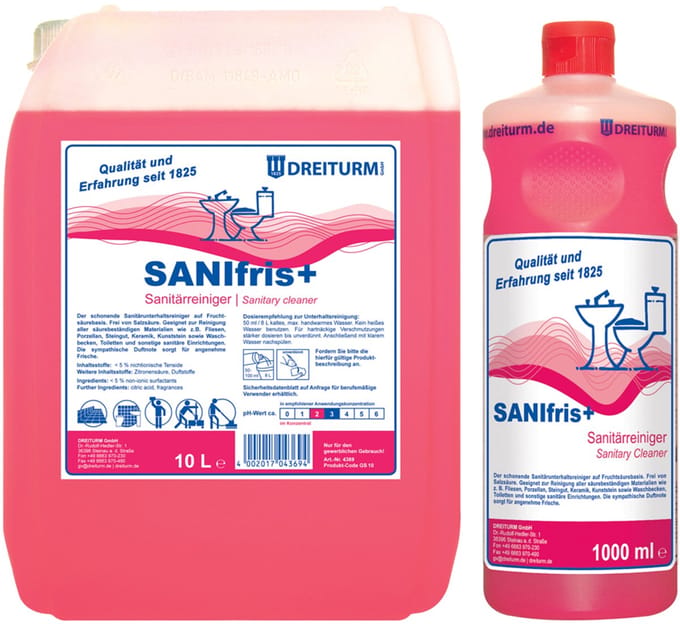 DREITURM Sanitairreiniger SANIFRIS+, 1 liter