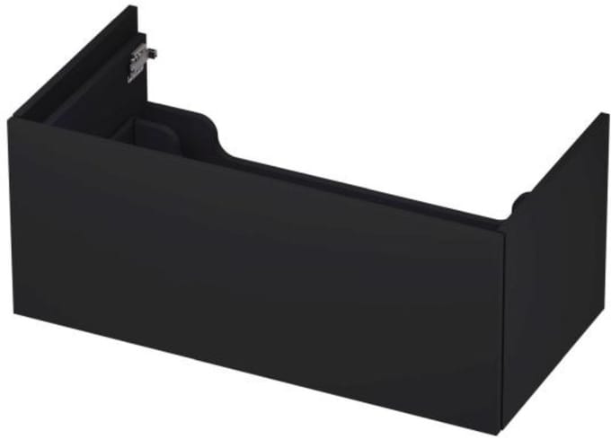 INK - Onderkast 1 Lade Push 2 Open Bestaande Uit - 900x450x376 Mm - Mat Zwart