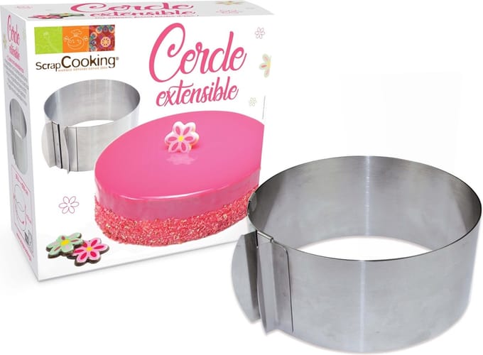 ScrapCooking Bakring Verstelbaar S/S Ø16-30cm