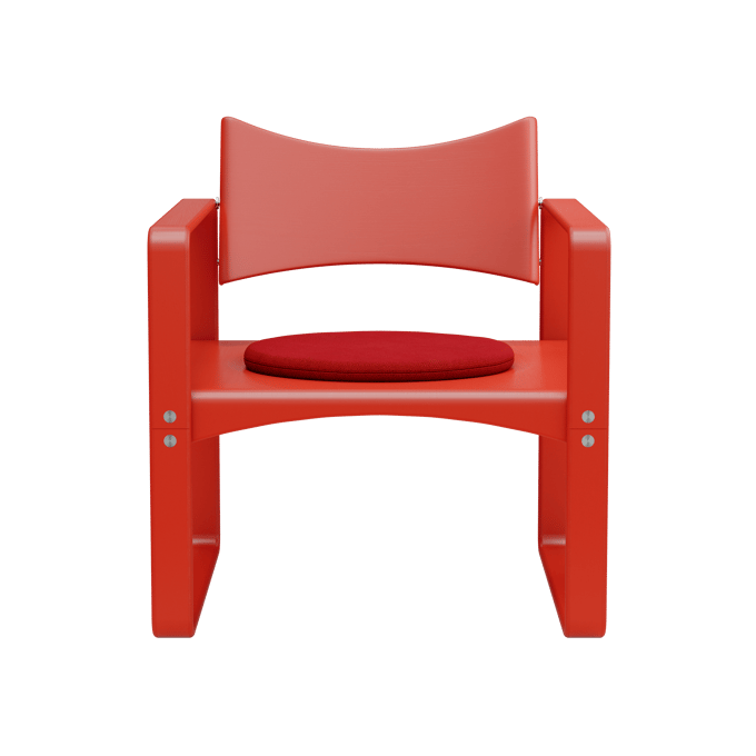 Verpan Serie 270 F Fauteuil zitkussen - VerpanHallingdal657Red