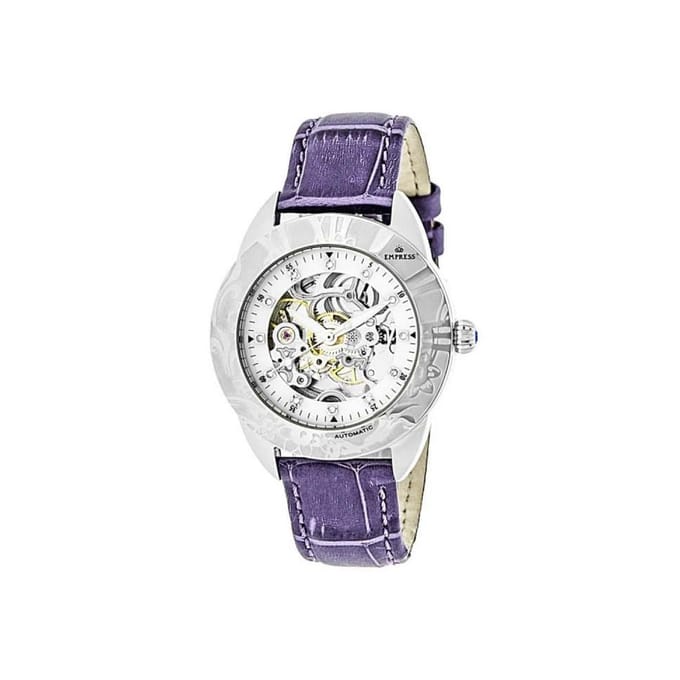 Keizerin Godiva automatisch MOP horloge met leren band