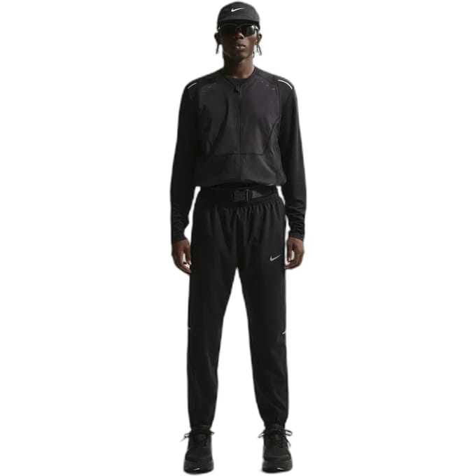Nike Miler Broeken Heren - Zwart - Maat M - Poly Woven