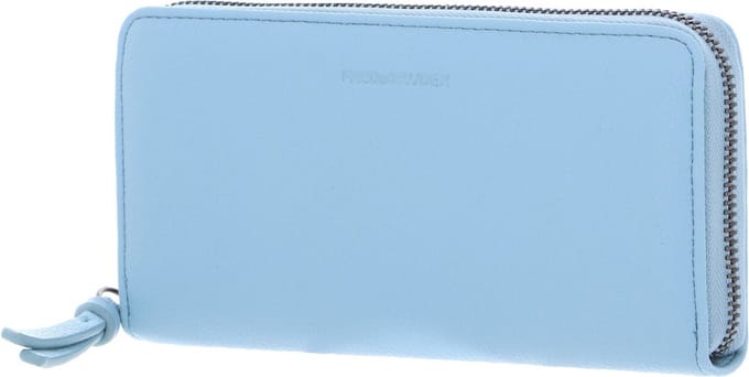 FREDsBRUDER portemonnee Bestie Big Zip Wallet Shy Blue Lichtblauw