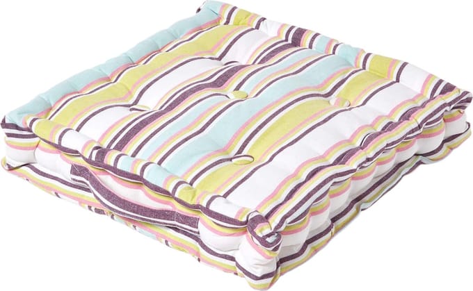 Homescapes zitkussen Osaka Groen 40 x 40 x 10 cm 100% katoen & polyester