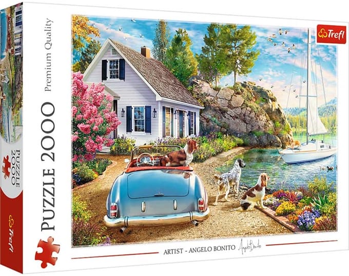 Trefl puzzel 2000 stukjes Holiday Haven - vakantie puzzel voor volwassenen.